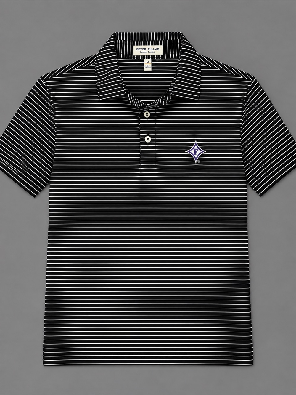 Peter Millar Furman Tiebreaker Performance Jersey Stripe Polo Men’s Medium